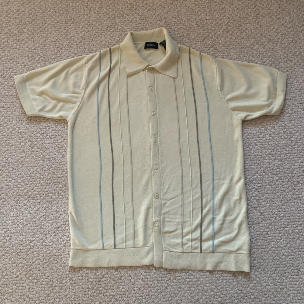 Vintage Claiborne Cream Button Down Shirt